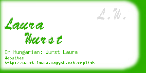 laura wurst business card